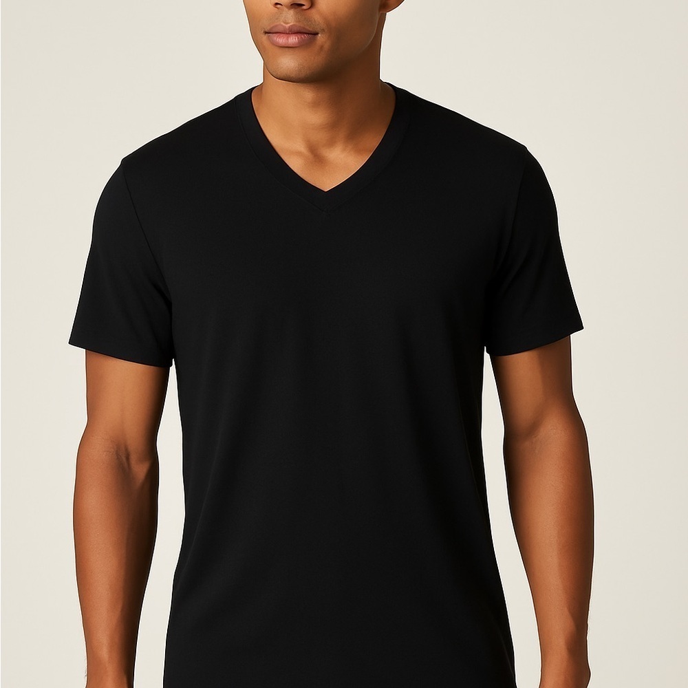 Tommy John men’s essential v neck modal stretch tee relaxed fit L black